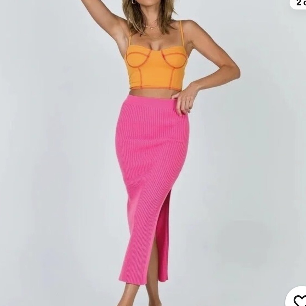 Knit Midi Skirt (Can Include Top)